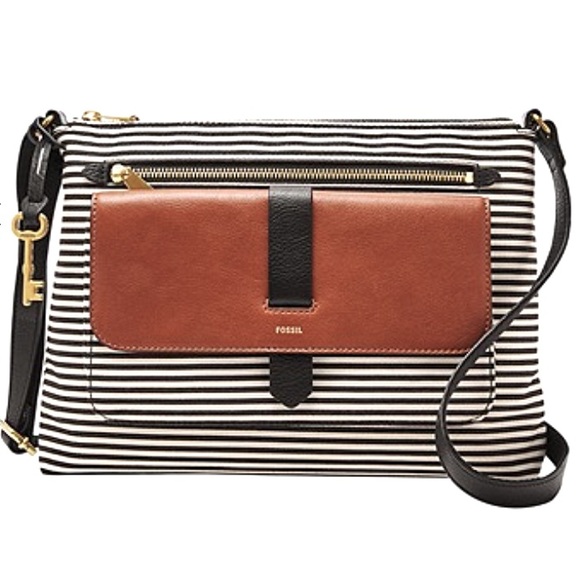 Fossil Bags Fossil Kinley Medium Striped Crossbody Poshmark